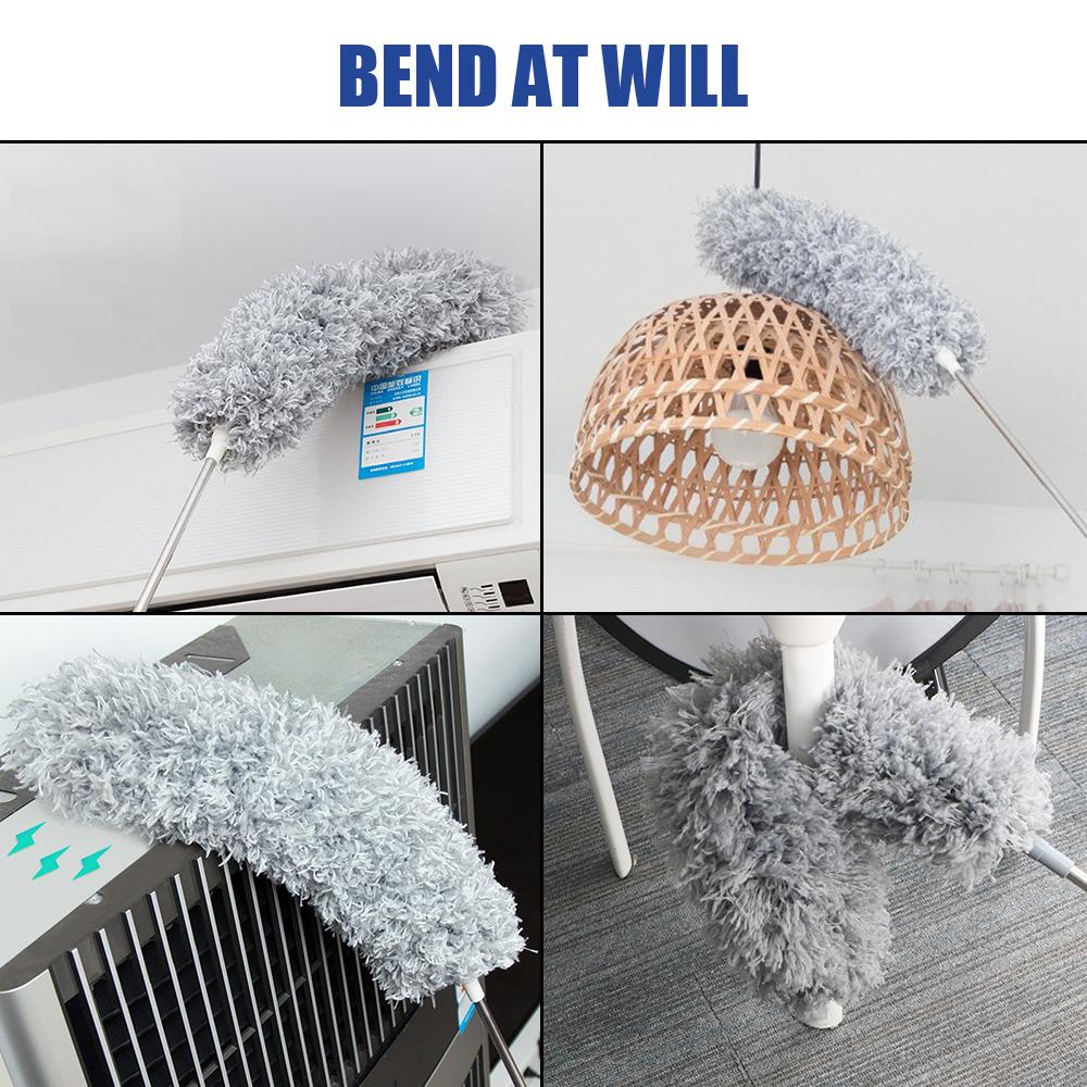 Long Extendable Duster Cleaner Brush Bendable Dust Brush Gap Dust Removal Dusters Dust Cleaner Microfiber Duster