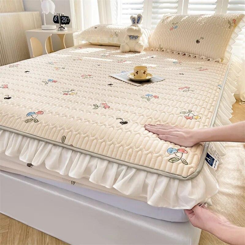 Домашний текстиль, простыня, набор наволочек, летняя крутая латексная нескользящая эластичная лента, покрывало, защитный чехол для матраса, простыня