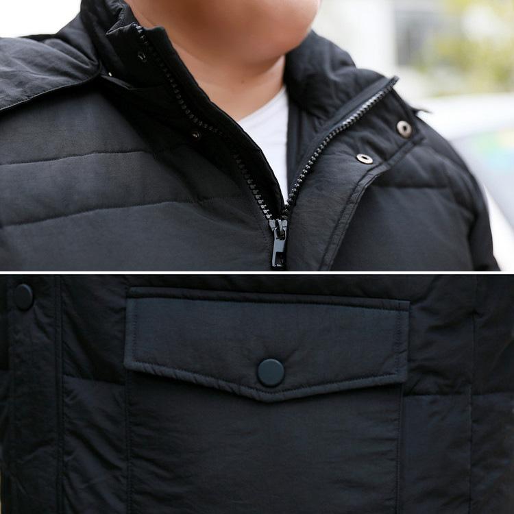 Autumn and Winter European and American Men's Leisure Fashion Oversized Stand Collar Extended Knee Down Jacket Warm Jacket