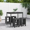 VidaXL 5-piece Garden Bar Set Grey Solid Pine Wood, Pub Set, Patio Bar Set, Table Set 3157747