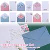 Invitation Card Office School Floral Pattern Paper Printed Flower Letter Envelopes Set Love Note