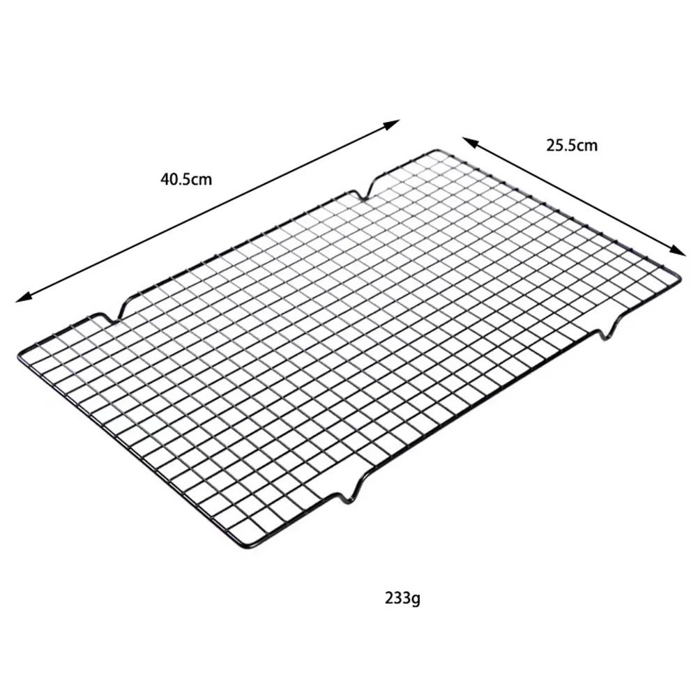 Accessories Cake Cooling Rack Kitchen Pure Metal Saving Time Biscuit Dish Tray Black For Baking Roasting Brand New