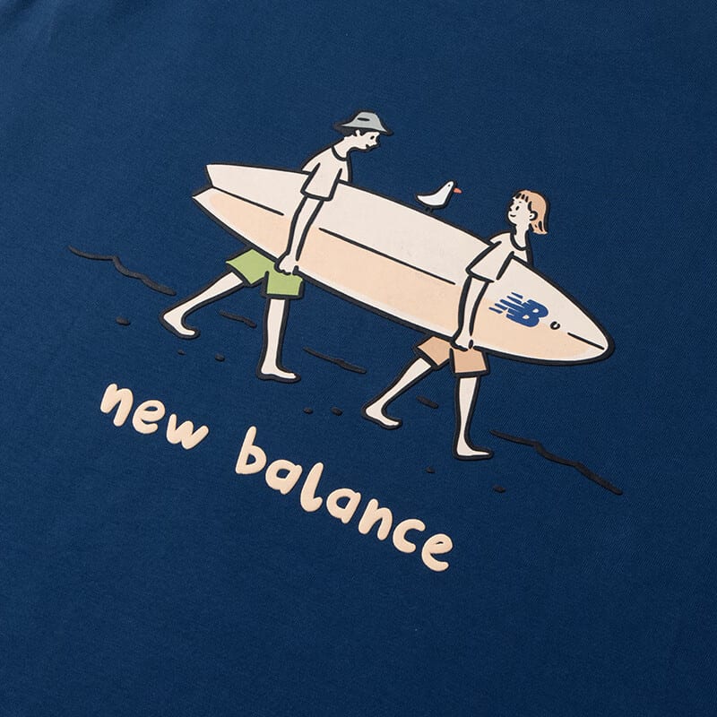 New Balance Футболка Унисекс Синяя NEE26151-DIG