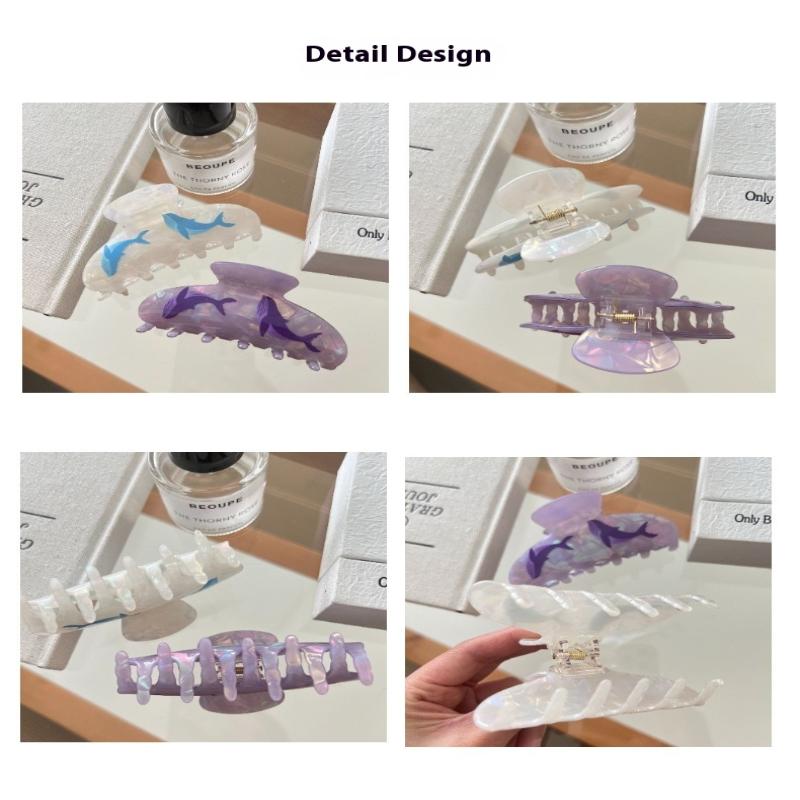 Dopamine Underwater World Hair Claw Sea Star Shell Eco-Friendly Acrylic Hair Claw Clips Hair Accessories For Women Girls