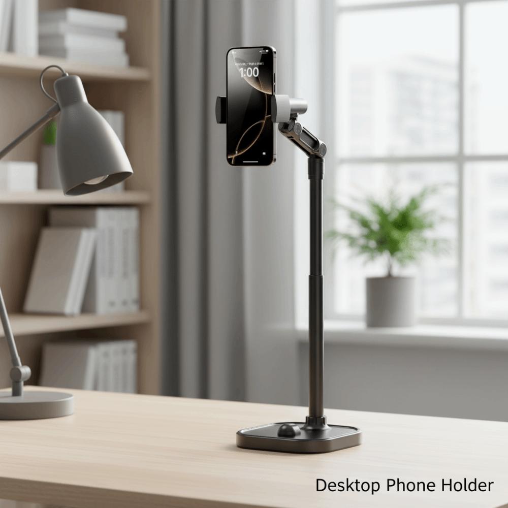 Adjustable Height Desktop Phone Holder Overhead Mobile Phone Bracket  Phone Accessories