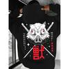 Harajuku Demon Slayer Plus Size Hoodie Kamado Nezuko Graphic Print Women Hoodies Long Sleeve Fashion Women Streetwear