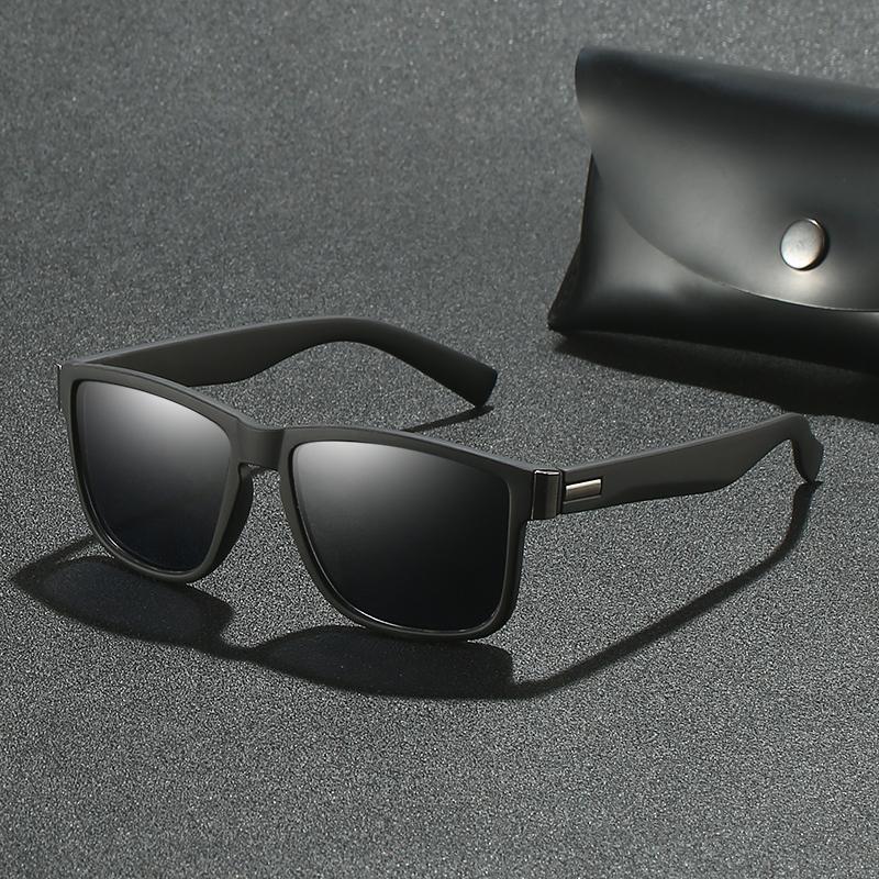 2PCS Men‘s Polarized Minimalist Square Sunglasses Women Men Vintage Fashion Brand Sun Glasses Driving Male Female Glasses