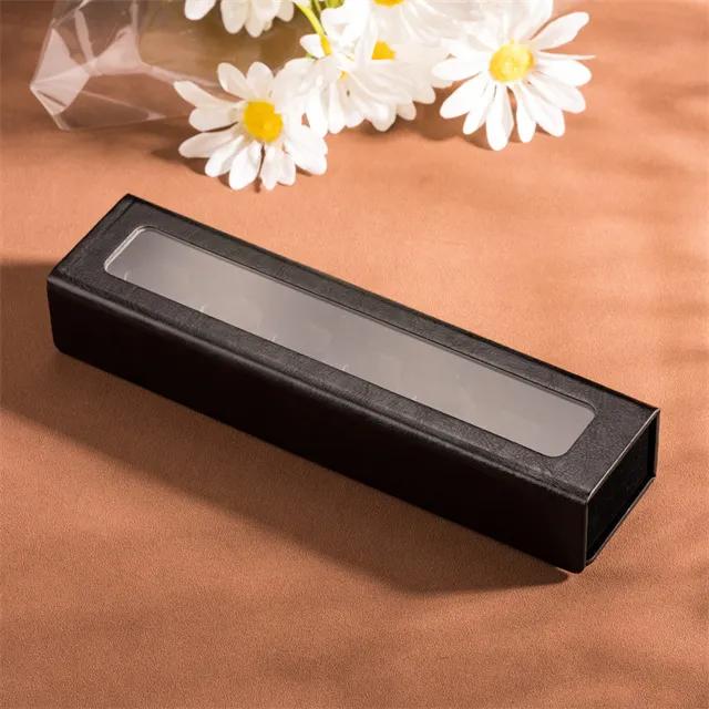 Black Leather Case RPG Dice Box Pencil Case for 7 Dice