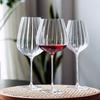 Chuangqi Creative Striped Burgundy Wine Glasses