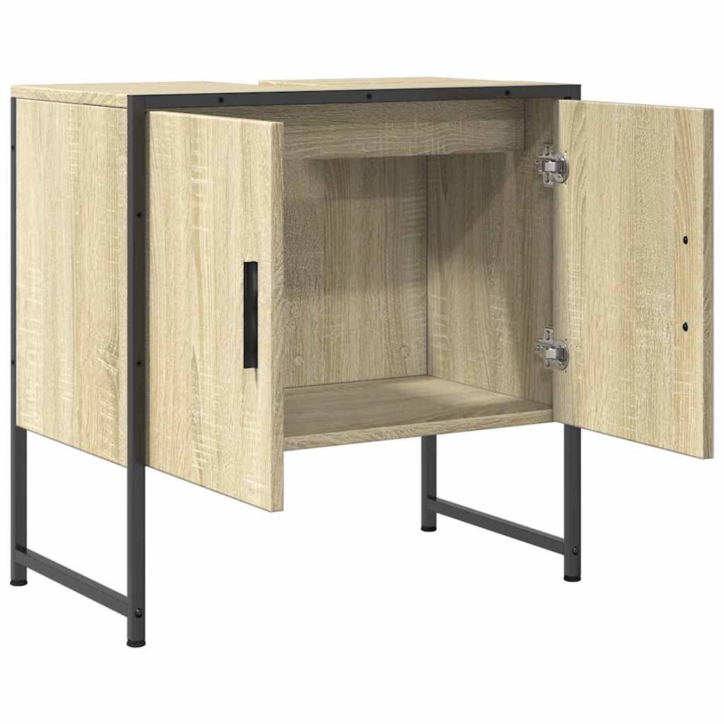 Washbasin Cabinet in Sonoma Oak 60 x 33 x 60 cm Particleboard