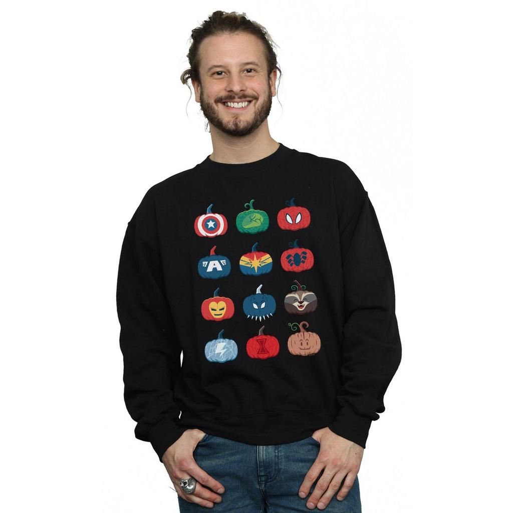 Marvel Mens Avengers Pumpkin Icons Sweatshirt