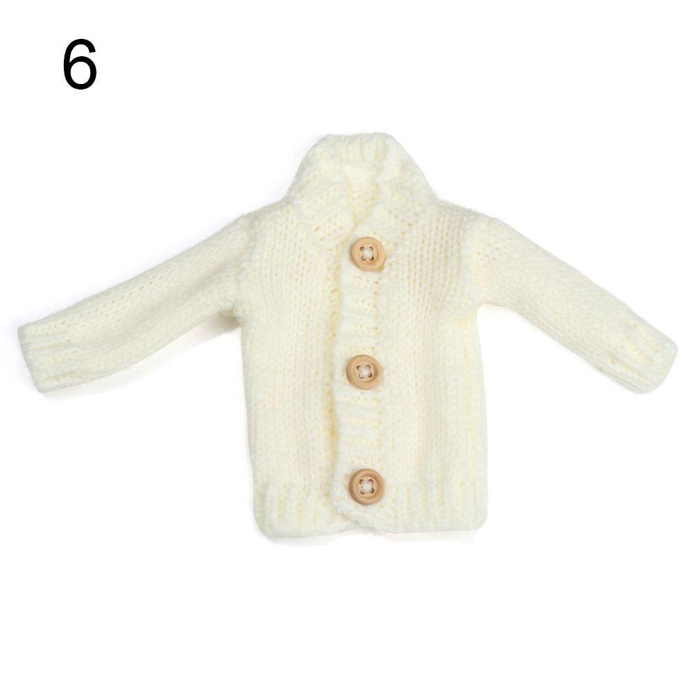Toys Handmade Doll Accessories Dressing Clothes Mini Knitted Sweater Fur Coat Tops Casual Dress