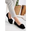 Women's Ball Light Sliding Base Ortopical Suet Mother Mother Shoes Home Flat