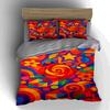 Colorful, geometric, swirls. Bedding Duvet cover sets Duvet covers Pillowcases gifts (1 * Duvet Cover 2 * Pillowcases, without duvet insert)