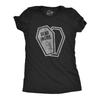 Womens Dead Inside T Shirt Funny Halloween Costume Party Coffin Graphic Novelty