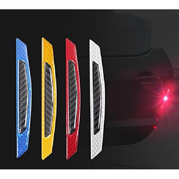 Защита кромки двери автомобиля Светоотражающие 4 шт. Накладки-стикеры Защита бампера Защита кромки боковой двери Защита от столкновений Защита от потертостей Подходит для большинства автомобилей