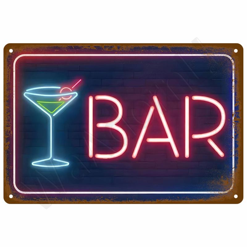 Vintage Tin Sign Home Decor Items Wall Decor Art Wall Mural Room Decoration Items Decor Men Retro Metal Sign Plate Bar Posters