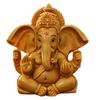 Handcrafted Ganesha Beautiful Lord Ganesha Idol Figurine Showpiece Sculpture Hindu Polyresin Car Dashboard Ganesh Ji Statue Brown