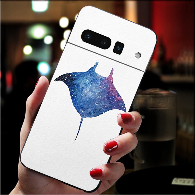 Phone Case For Google Pixel 10 9 Pro XL 9A 8 7 6 Pro Pixel 8A 7A 6A Pixel 8 7 6 5 Ocean Animal Manta Rayjpg