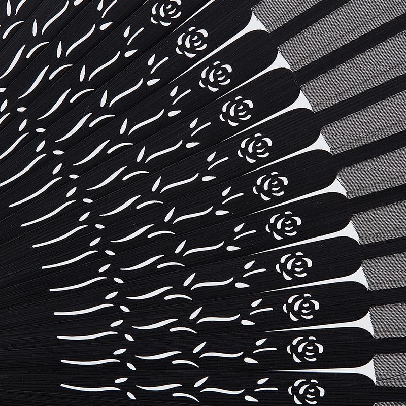 Черный складной веер в китайском стиле, женский веер для классического танца, складной веер для рукоделия