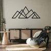 Geometric Mountains Metal Wall Art Rust-Free Aluminum Composite, Stylish Home Decor, Elegant Hanging Wall Art for Modern Spaces
