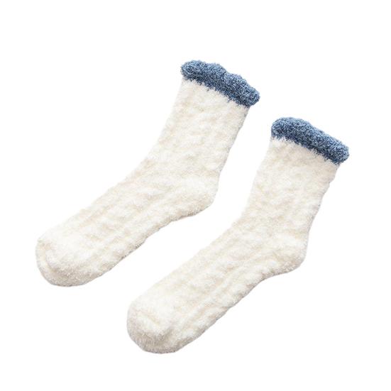 Women's Fuzzy Socks Winter Soft Warm Slipper Socks Cozy Fleece Lined Home Floor Socks Thickened Thermal Sleeping Socks