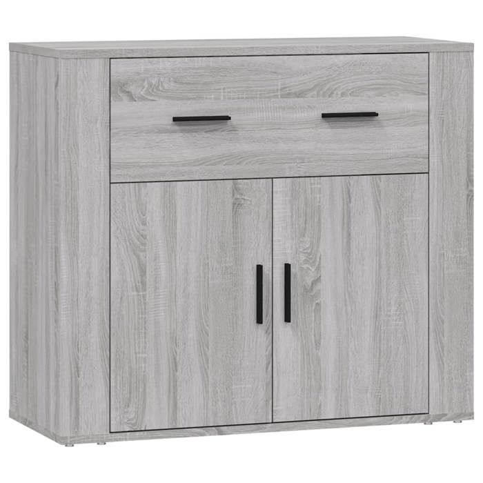 816574 vidaXL Buffet Sonoma gris 80x33x70 cm Bois d'ingénierie