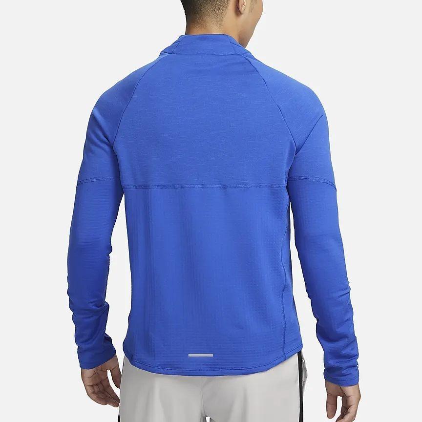 Nike Elemental T Shirts Men's Game Royal Blue Stand Collar Moderate Straight Fit FB8565-480