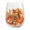 Fall Thanksgiving Themed Drinking Glass Stemless Wine Glass Drinking Glass Cup for Home Party Entertainment