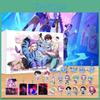 Рождественский календарь-обратный отсчет с брелком и акриловым декором Kpop Охотники на демонов Подарочная коробка для фанатов