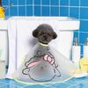 Плащ для питомца с рисунком из мультфильма Водонепроницаемая матовая поверхность Одежда для стрижки собак Куртка для лица