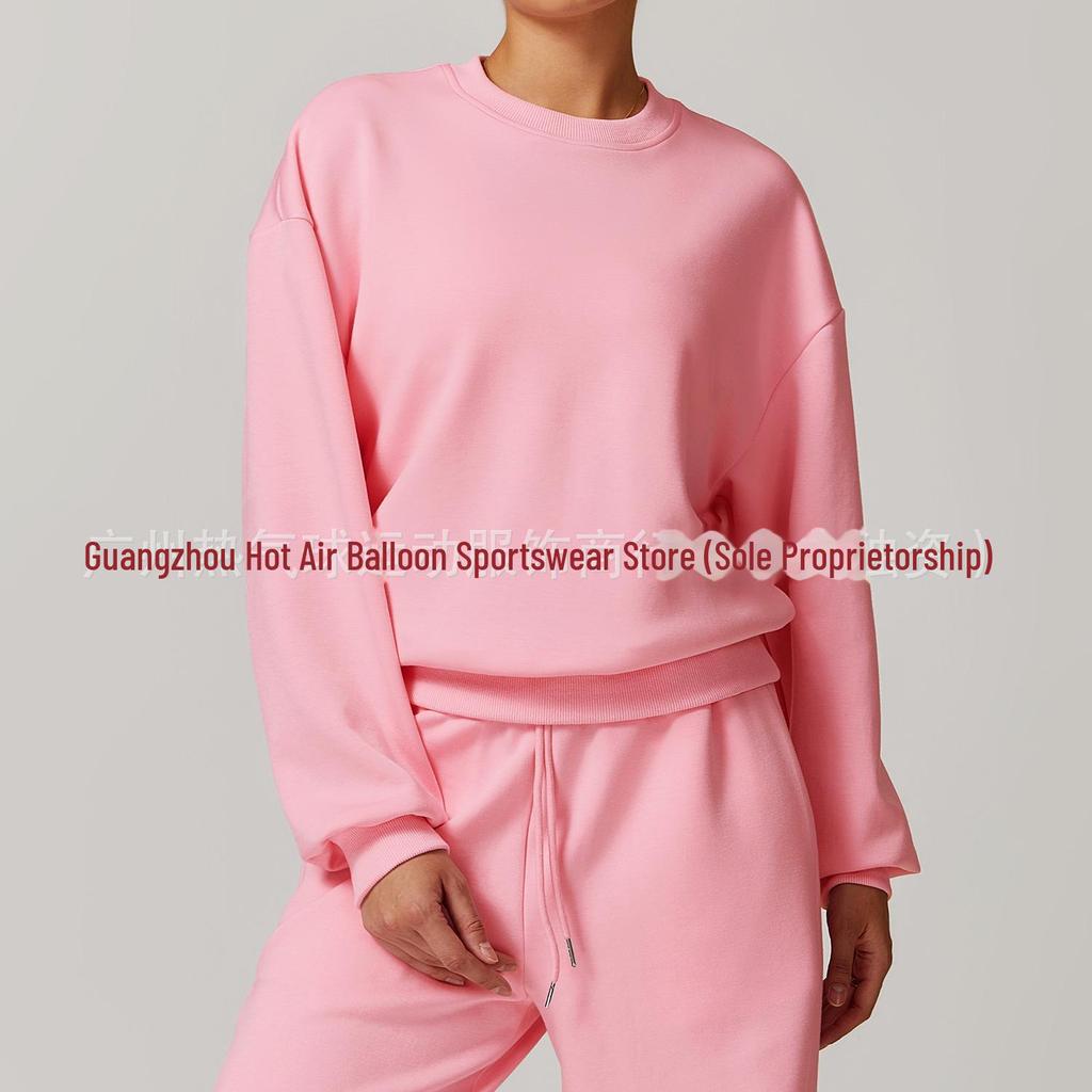 Alo Yoga Женская повседневная толстовка с круглым вырезом и длинным рукавом