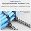Multi specification self-locking plastic nylon cable ties, reusable, suitable for home and office cable management and gardening