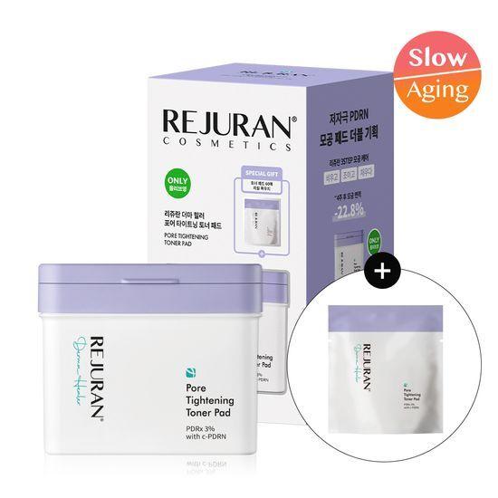 Rejuran Derma Healer Тонизирующие диски для сужения пор 60 шт. Double Plan (Основной продукт 60 листов + Сменный блок 60 листов)