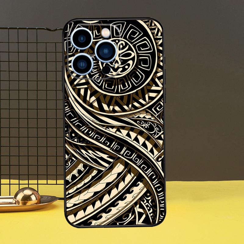 Чехол для iPhone 13 12 11 14 Pro Max XS Max XR X 6S 7 8 Plus SE 2020 с рисунком маори, полинезийским самоанским племенем, задняя крышка, чехол для телефона