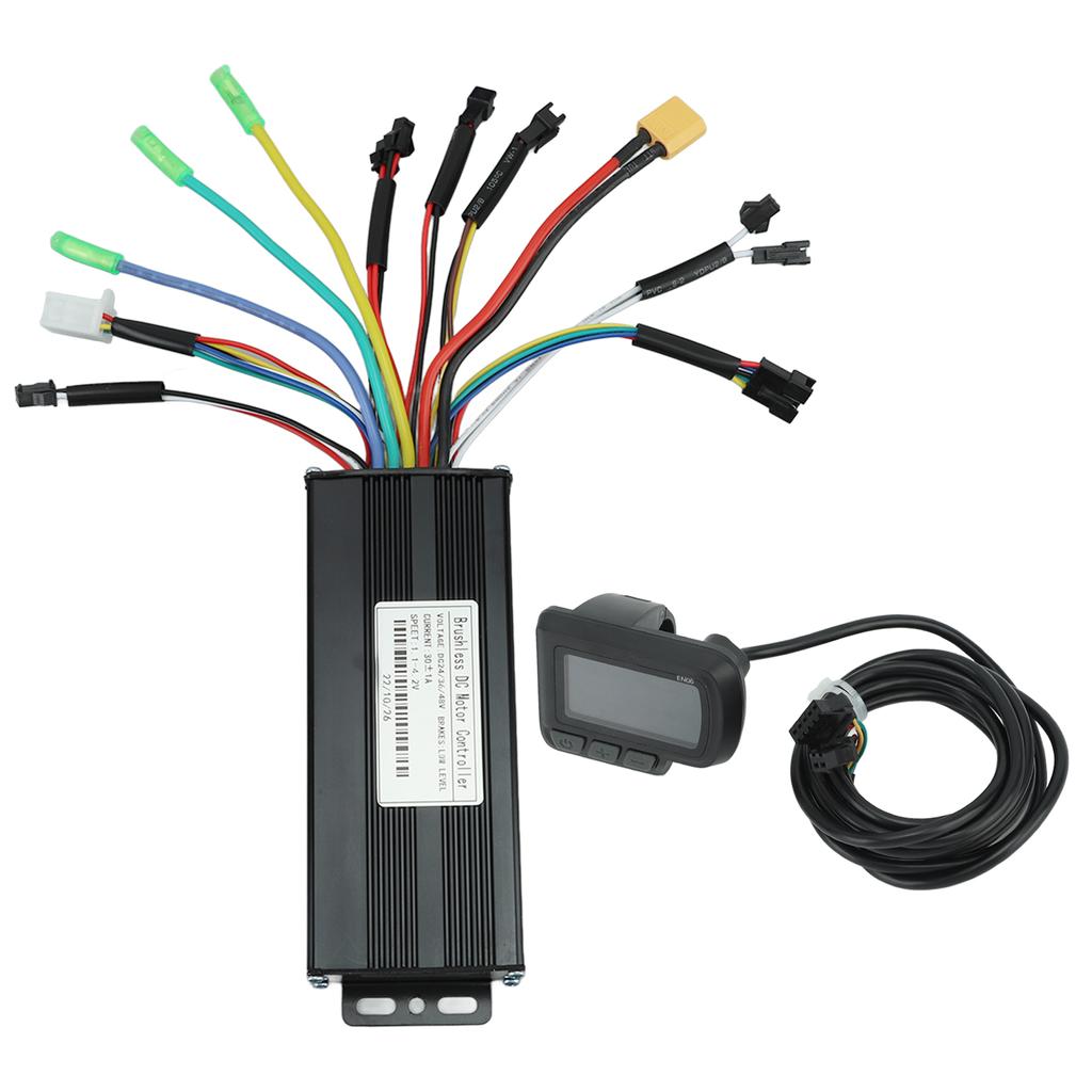 24В 36В 48В 1000Вт?1500 Вт 30 А 3-режимный контроллер синусоидальной волны ЖК-дисплей комплект для электровелосипеда скутера