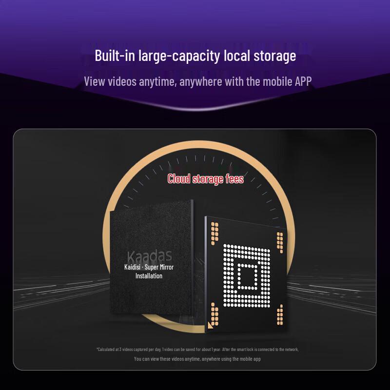 Умный дверной замок KAADAS K20 Pro с отпечатком пальца и дверным глазком Sentry