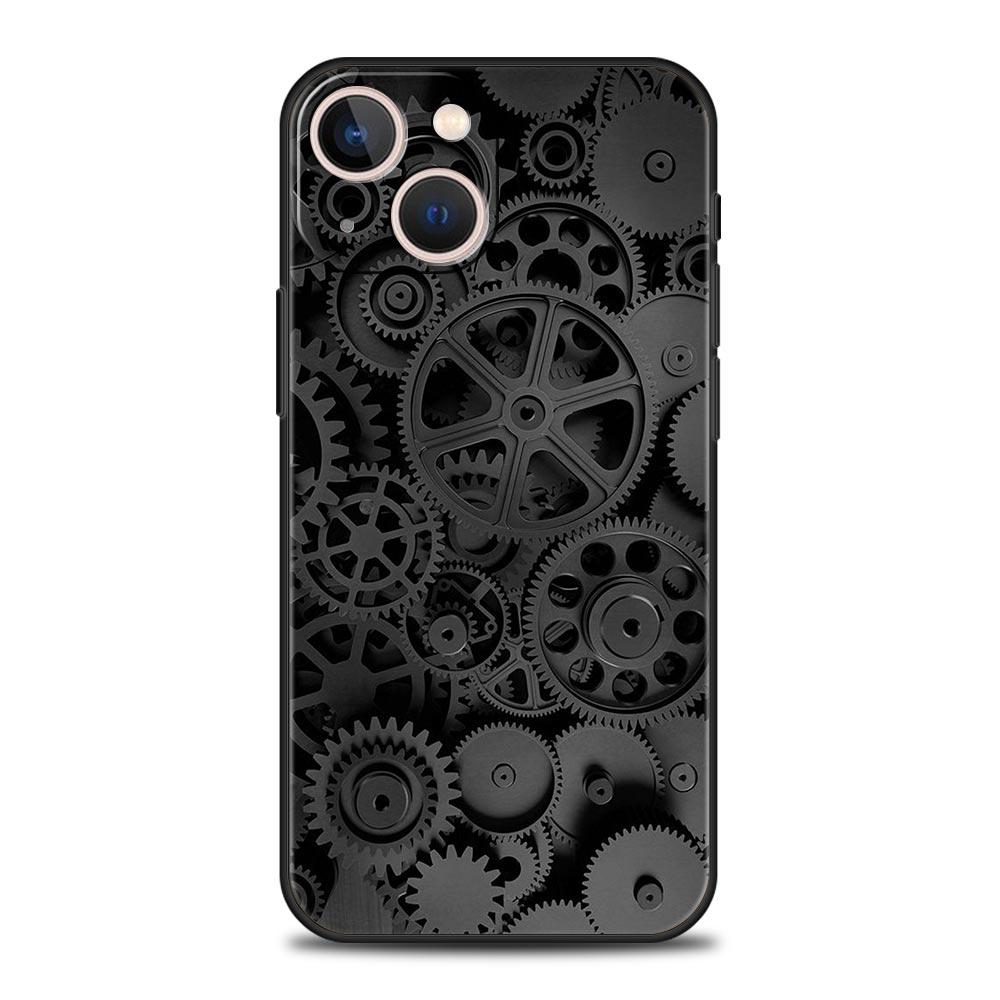 Luxury Phone Case For iPhone 11 12 13 15 14 Pro Max X XR XS 7 8 Plus SE 2020 Soft Cover Funda Inside Motherboard Circuit Board