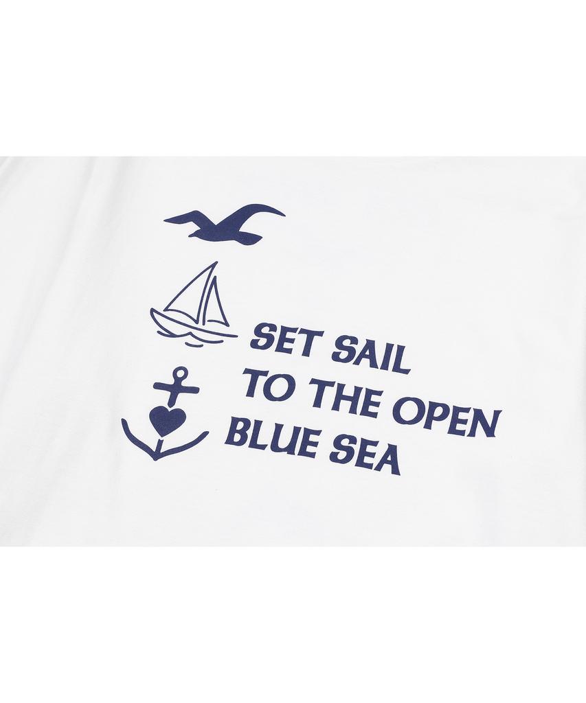 CPGN STUDIO Blue Sea Long Sleeve White