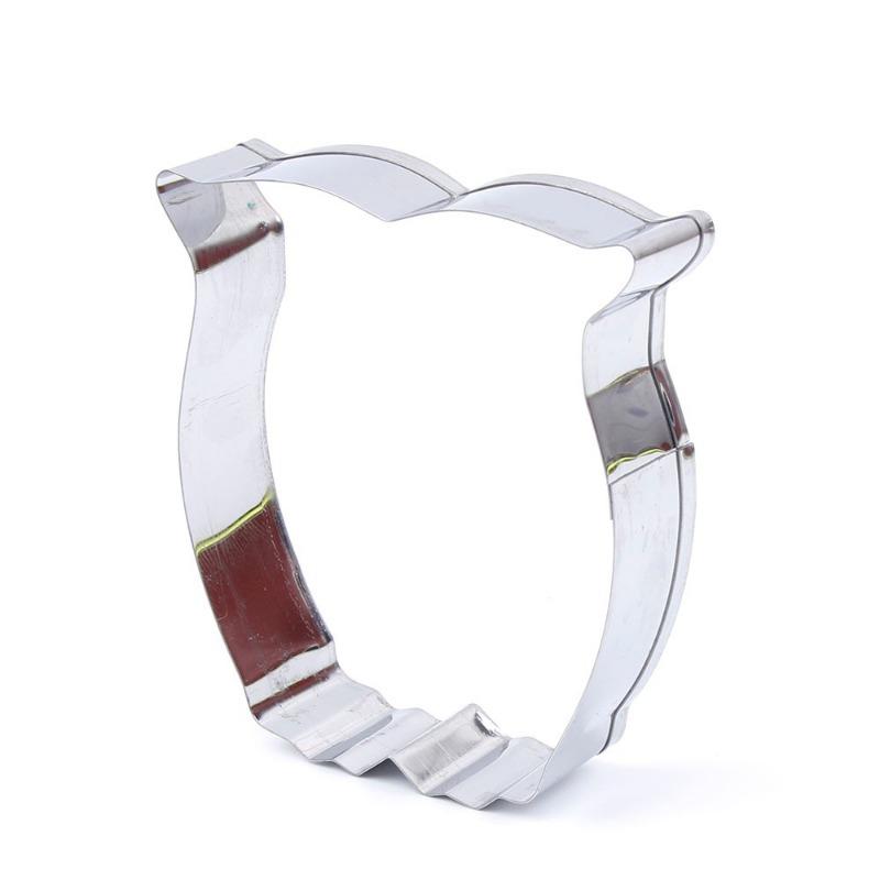 1pc  3D Owl Shape Biscuit Mold Cutter Gingerbread Cartoon Stainless Steel Cookie Moulds Bakeware Fondant Cake Decorating Tools