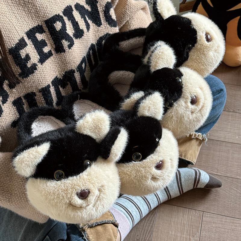 Милая женская обувь, новые универсальные и повседневные хлопковые тапочки с закрытым носком