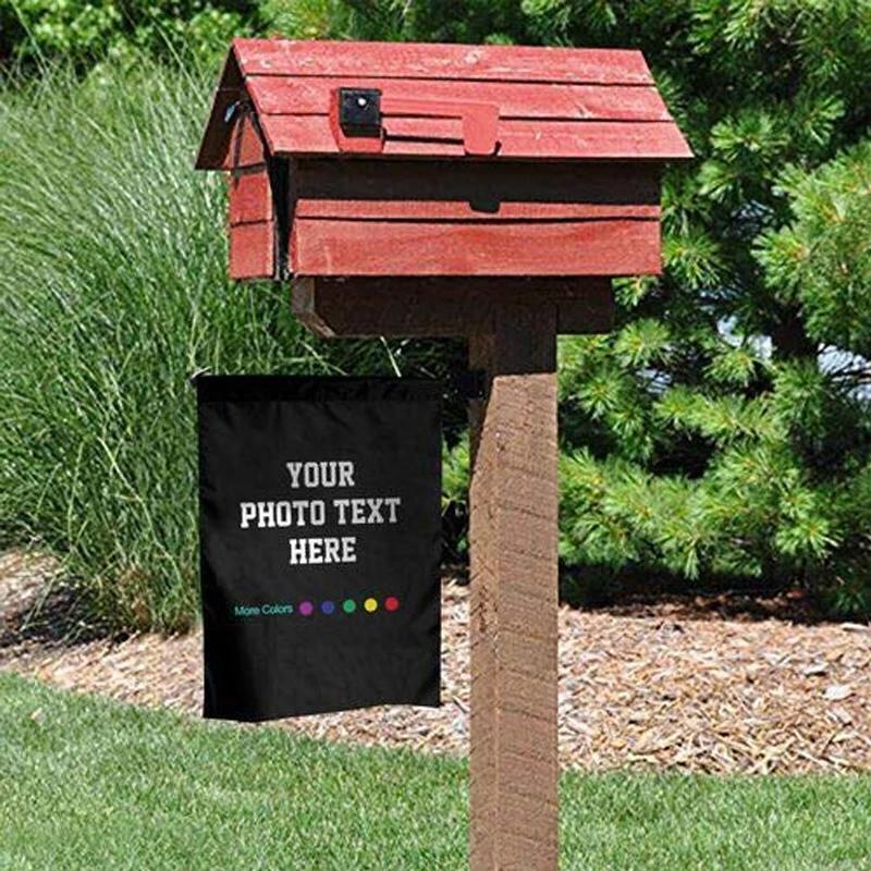 Персонализированный садовый флаг, двусторонний баннер для двора, новый, добавьте свою фотографию, текст, логотип, флаг для дома, лужайки, мемориальный флаг 30x45 см