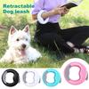 Нейлоновый поводок для маленьких и средних собак с выдвижной ручкой с защитой от скольжения 360 градусов и светодиодной подсветкой