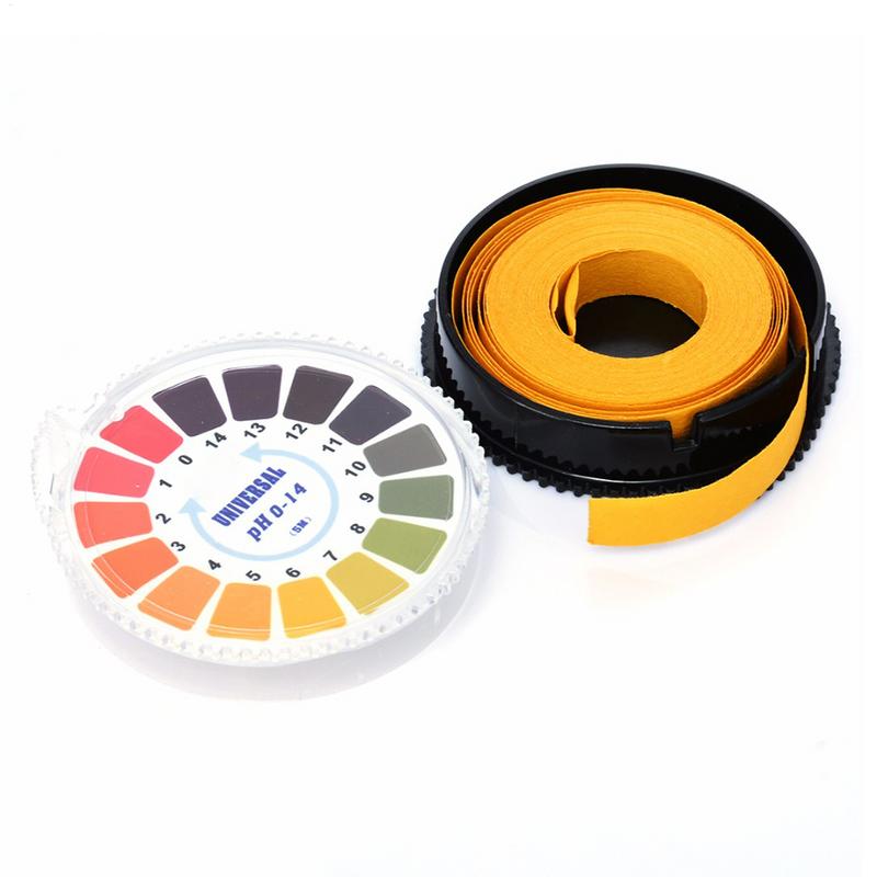 Индикаторная бумага для измерения pH, универсальный диапазон измерения 1-14 pH, индикаторная лакмусовая бумага, полоска, рулон для воды, мочи и слюны