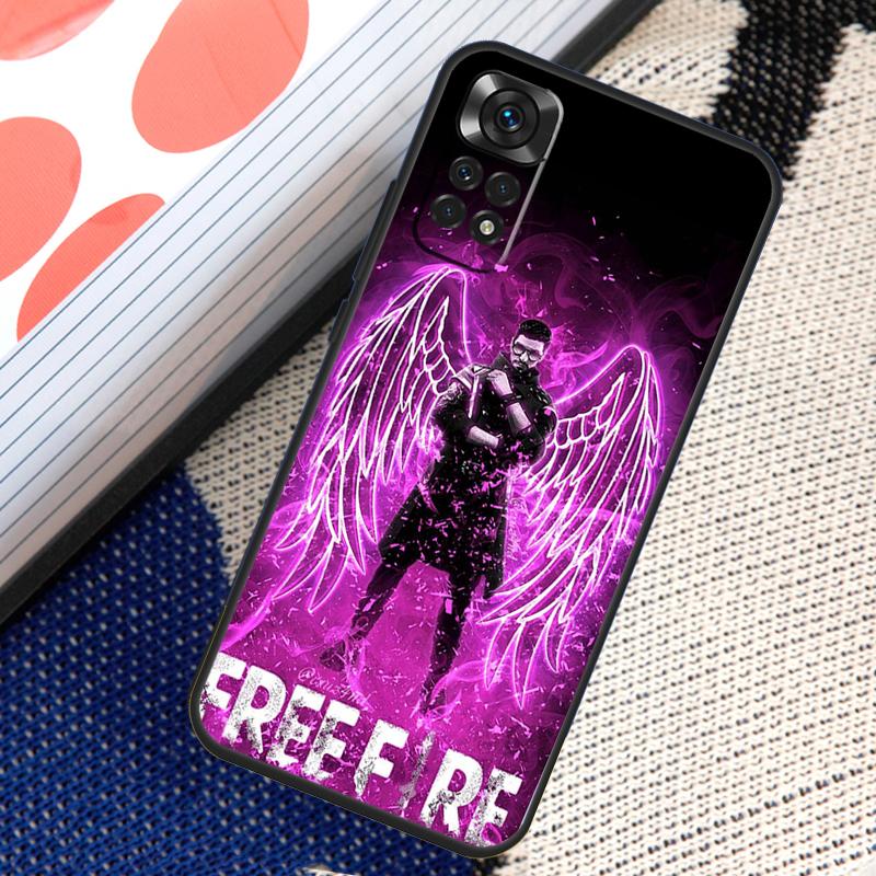 Чехол Free Fire Game для Xiaomi Redmi Note 12 8 9 10 11 Pro 9S 10S 11S 8T Redmi 10 12C 9C 10A 10C Coque