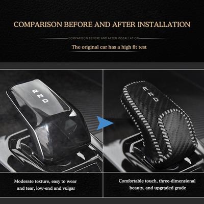 Кольцо Кожаная Накладка на Рычаг Переключения Передач Автомобиля Для Geely Boyue L Atlas 2025 2025 2025 Чехол Защитная Накладка на Ручку КПП Декорация Комплект для Модификации Авто