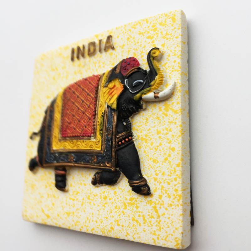 Индийский слон 3D магнит на холодильник сувенирная подарочная коллекция украшения Тадж-Махал магнитная наклейка магнит на холодильник