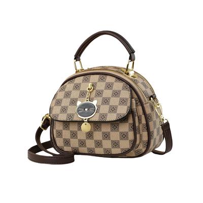 Мини Сумка на Плечо Ретро Crossbody Клетчатая Водонепроницаемая ПУ Множество Идеально для или Хаки NICOLE&DORIS Женская Сумка, Сумка, Маленькая, Узор, Кожаная, Легкая,