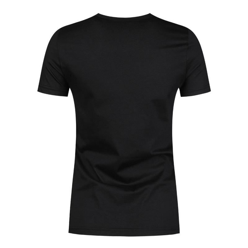 Adidas BoS Metallic Skin-Friendly Soft Comfortable Short Sleeve T Shirt Women Tops Black FM9447