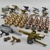 40 шт./лот Военные фигурки Второй мировой войны Строительные блоки Армия Нации Солдаты Собираемые кубики Обучающие Для мальчиков Рождественский подарок Игрушки